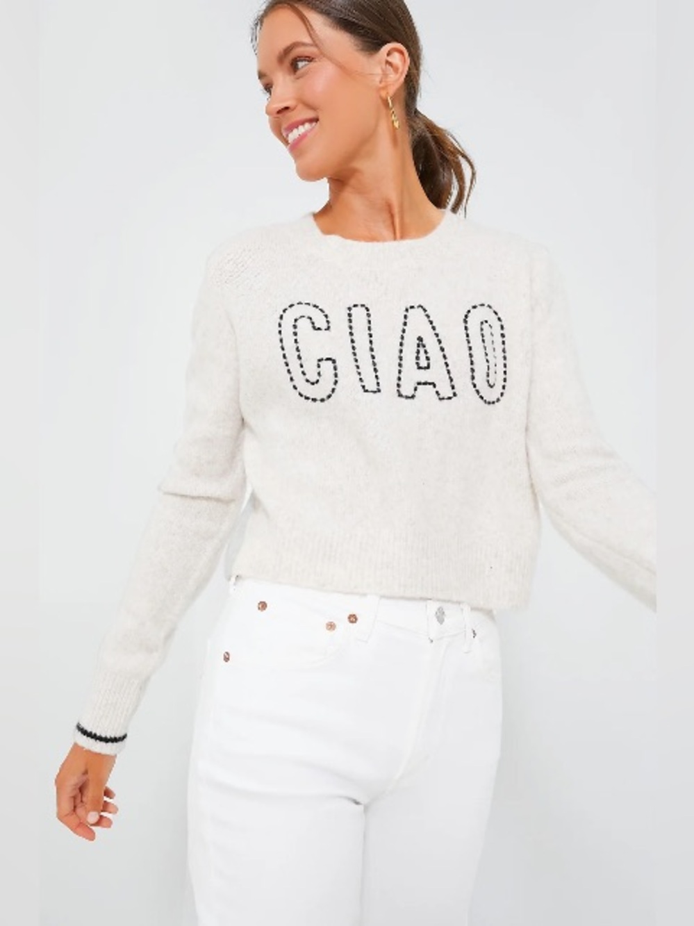 Z SUPPLY milan ciao sweater in light oatmeal heather Tuckernuck sz Large